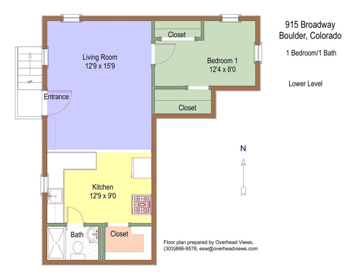 Apartment for rent at 911-915 Broadway, Boulder, CO 80302