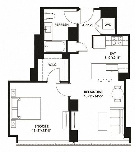 Apartment for rent at 801 S Financial Place, Chicago, IL 60605