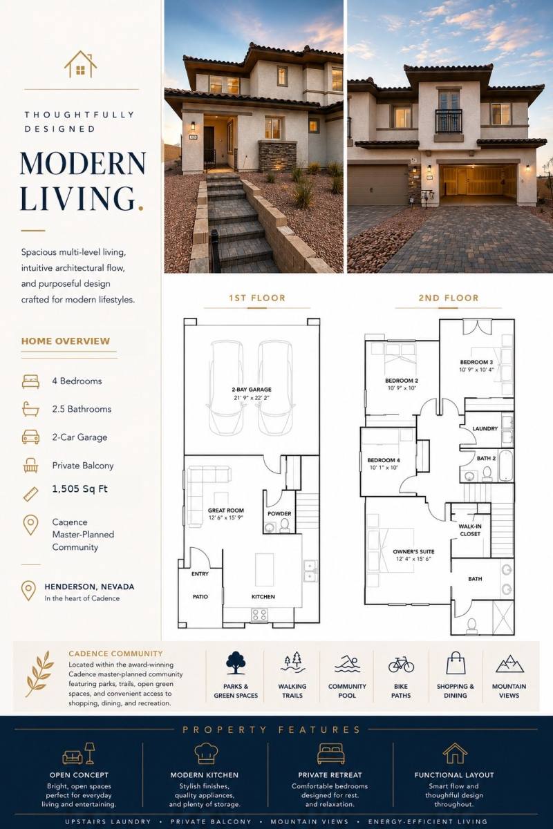 Townhouse for rent at 973 Jigglypuff Place, Henderson, NV 89011
