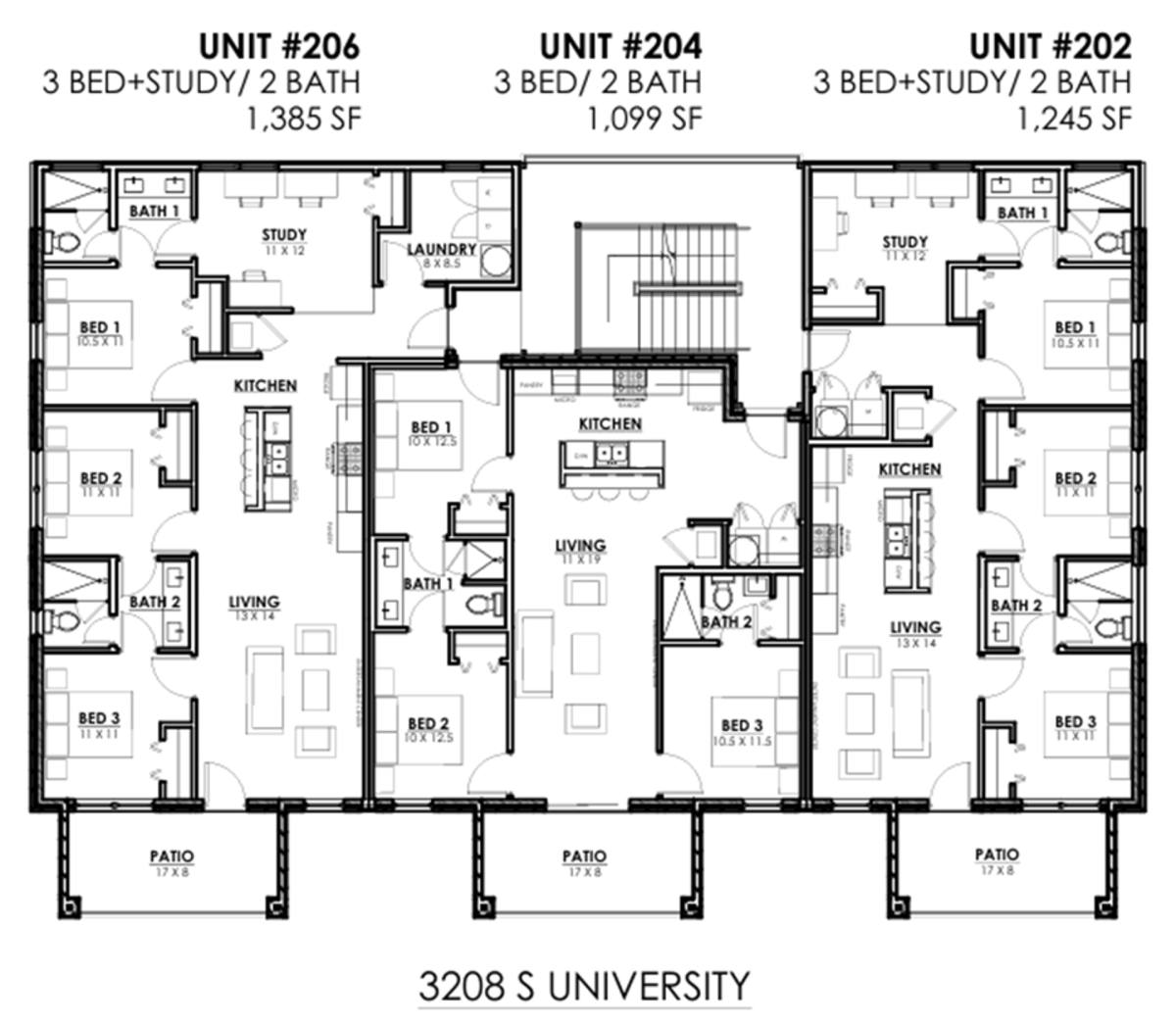 Condo for rent at 3208 S University Dr, Fort Worth, TX 76109