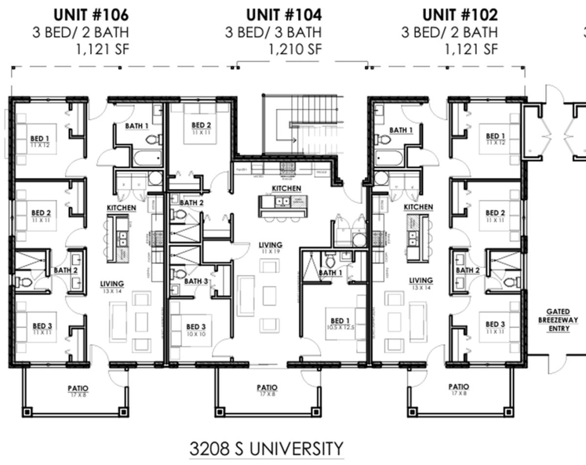Condo for rent at 3208 S University Dr, Fort Worth, TX 76109