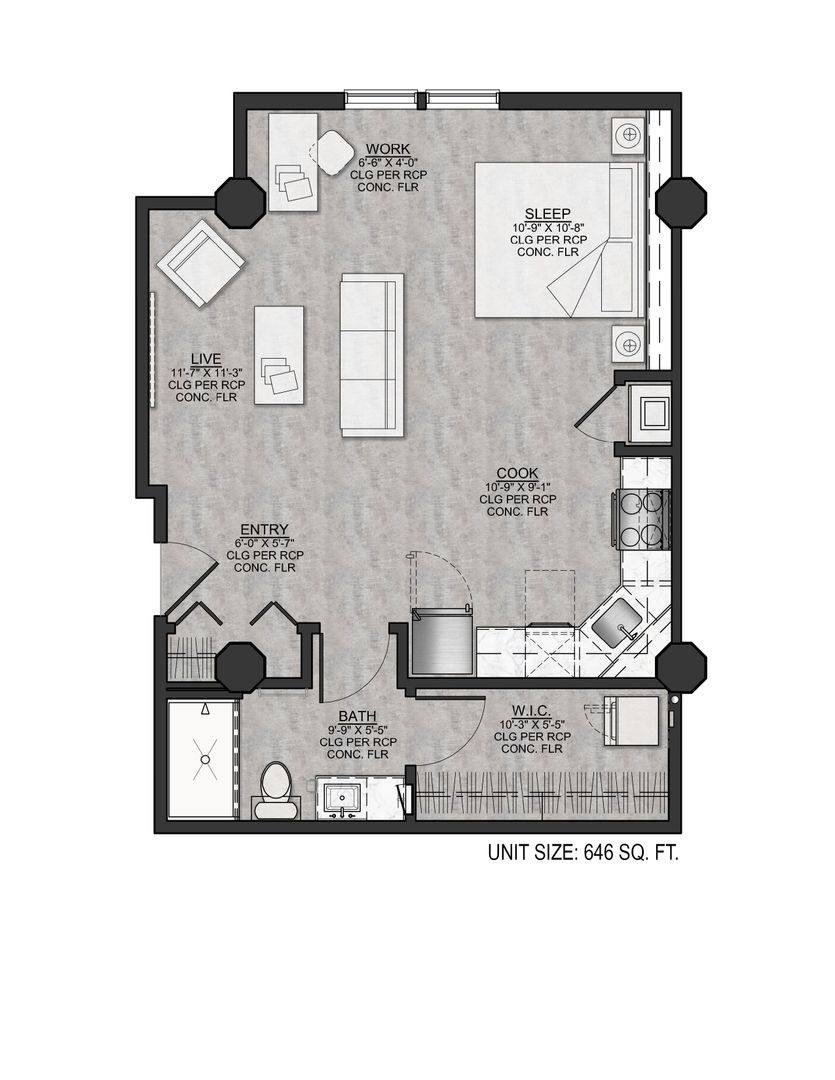 Apartment for rent at 701 E 2nd St N, Wichita, KS 67202