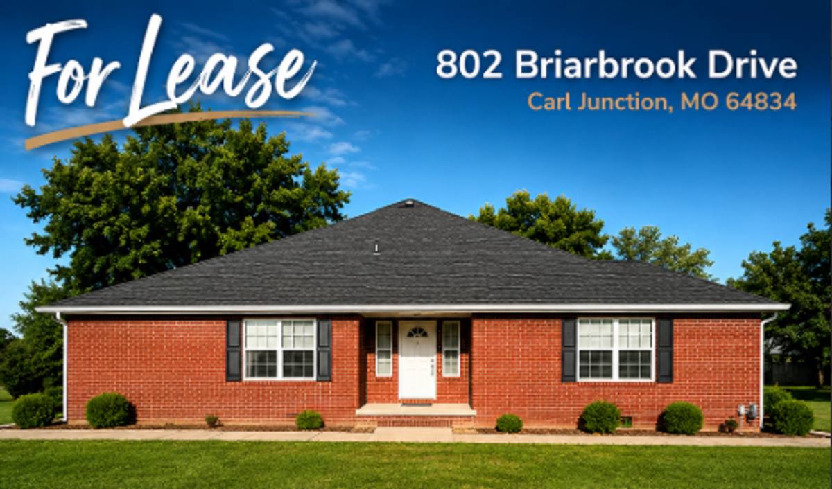 House for rent at 802 Briarbrook Dr, Carl Junction, MO 64834