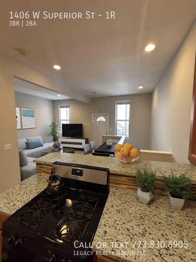 Apartment for rent at 1406 W Superior St #1R, Chicago, IL 60642