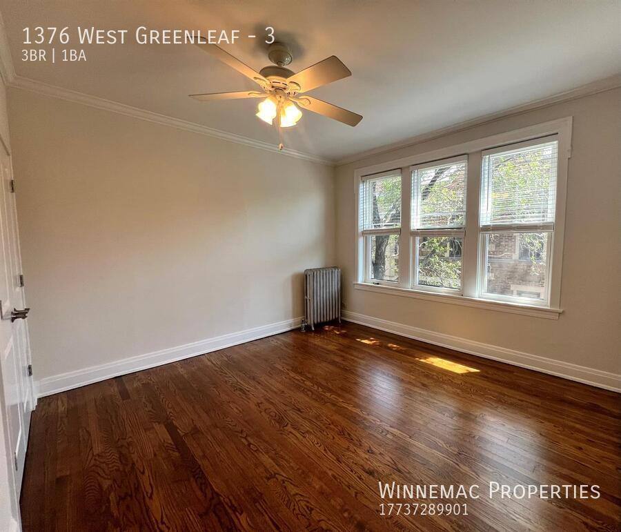 Apartment for rent at 1376 W Greenleaf #3, Chicago, IL 60626