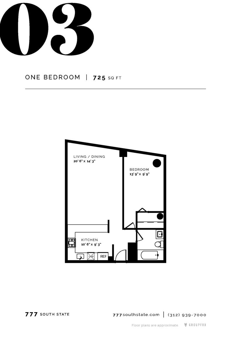 Apartment for rent at 2 E 8th St, Chicago, IL 60605