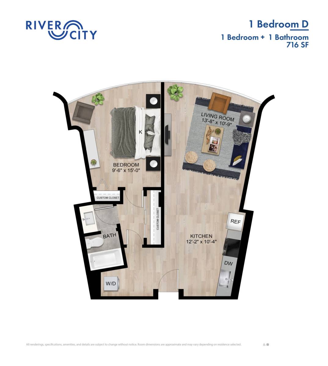Apartment for rent at 800 S Wells St, Chicago, IL 60607