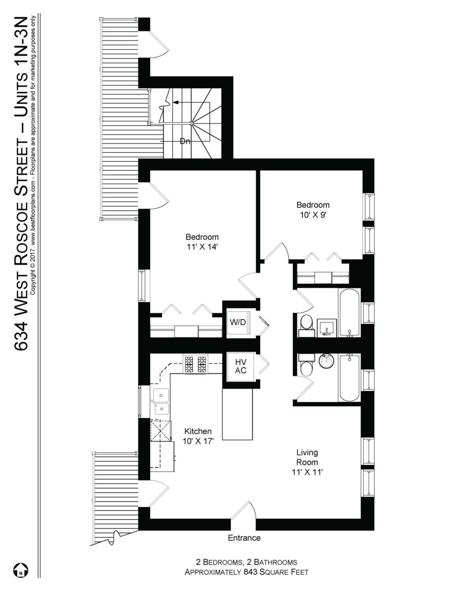 Apartment for rent at 628 W Roscoe #1N, Chicago, IL 60657