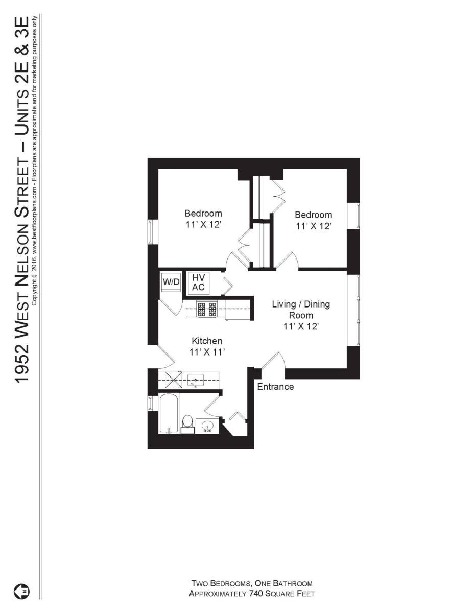 Apartment for rent at 1946 W Nelson St #3E, Chicago, IL 60657