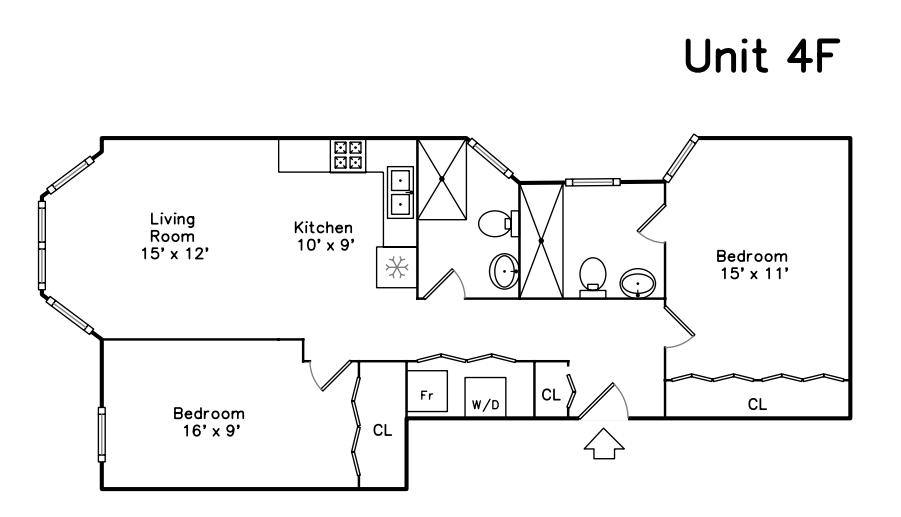 Apartment for rent at 836 N Milwaukee Ave #4F, Chicago, IL 60642
