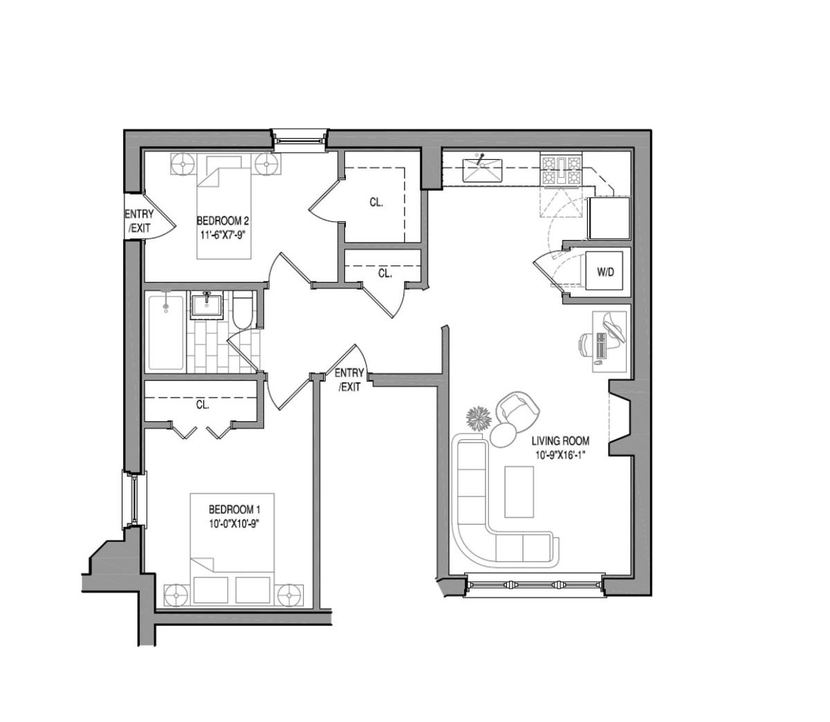 Apartment for rent at 852-3A W Barry Ave, Chicago, IL 60657