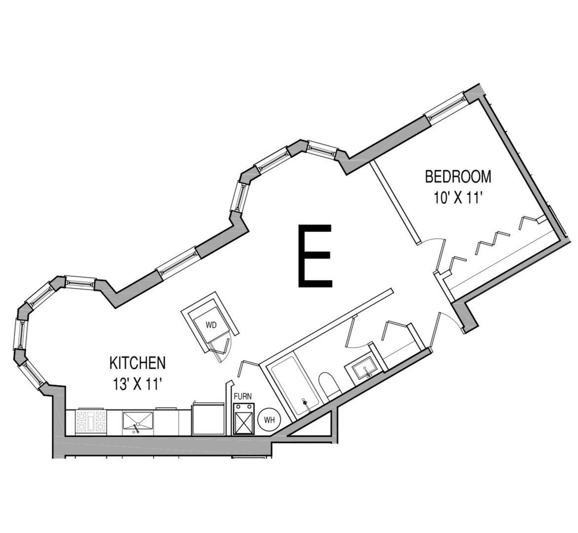 Apartment for rent at 3266 N Clark #3E, Chicago, IL 60657