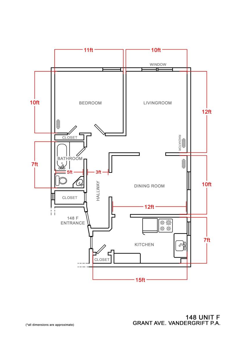 Apartment for rent at 148 Grant Ave #148F, Vandergrift, PA 15690