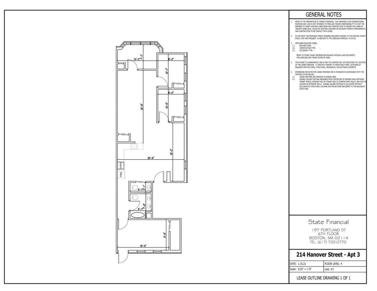 Apartment for rent at 224 Hanover St, Boston, MA 02113