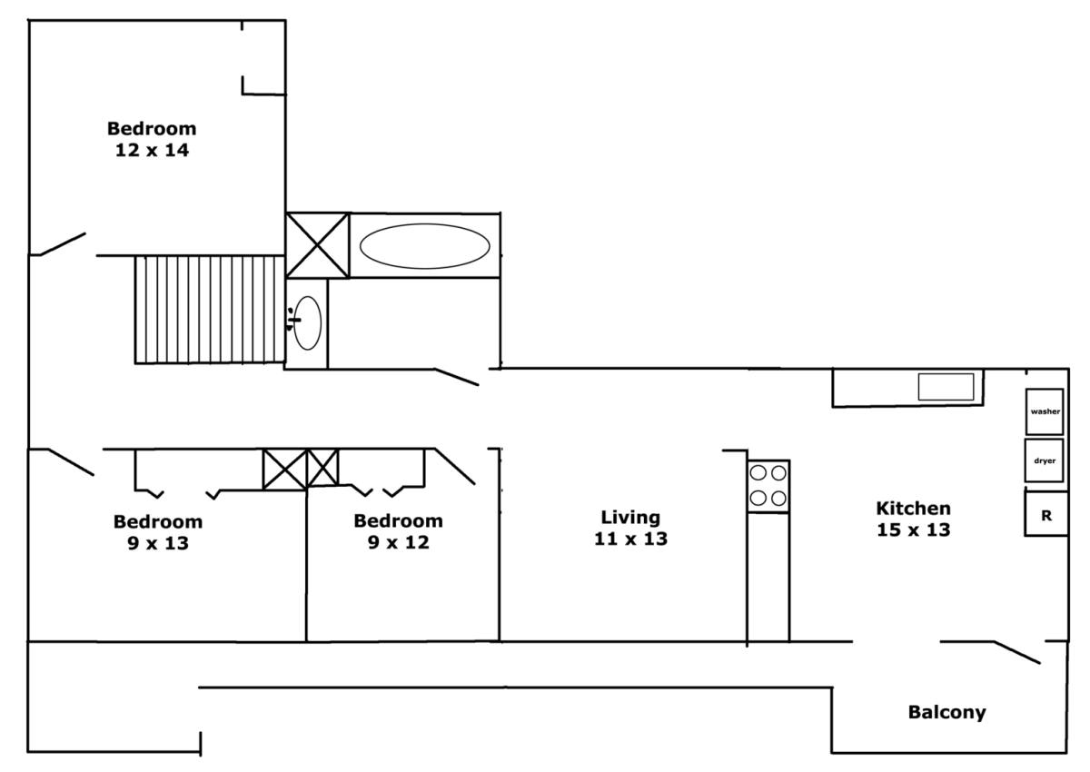 Apartment for rent at 34 Chamberlain St, Brewer, ME 04412