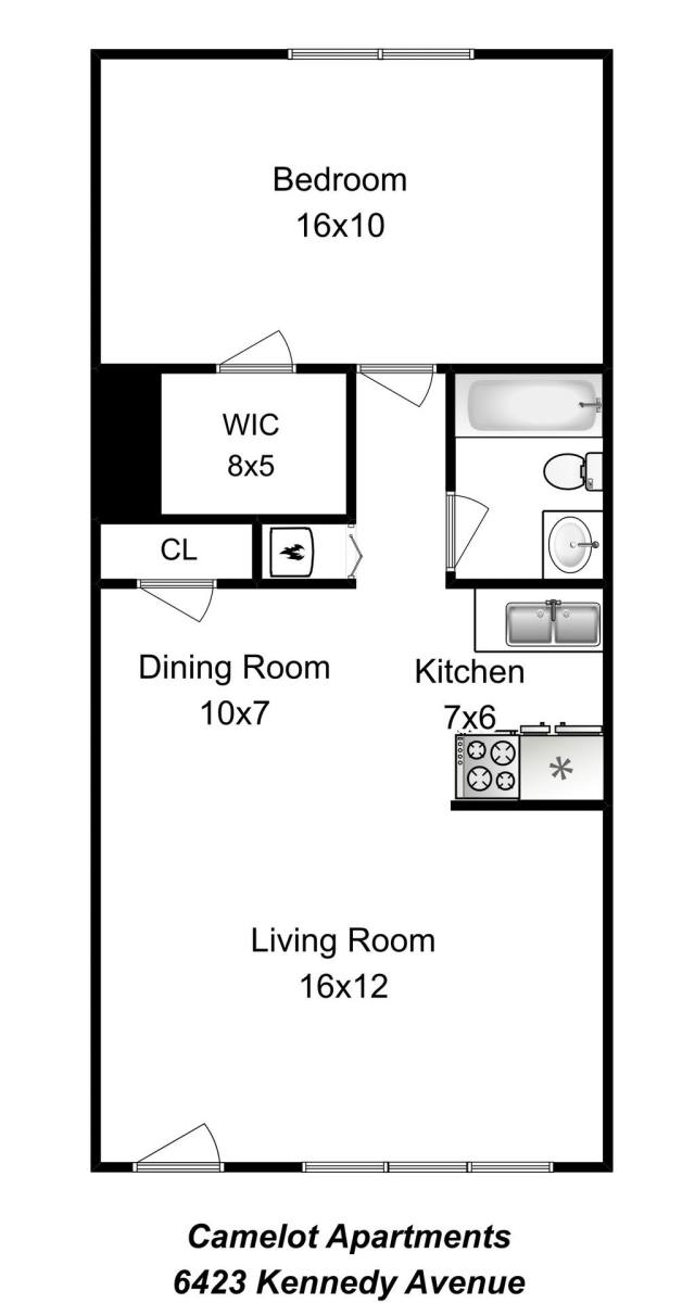 Apartment for rent at 6423 Kennedy Ave, Hammond, IN 46323