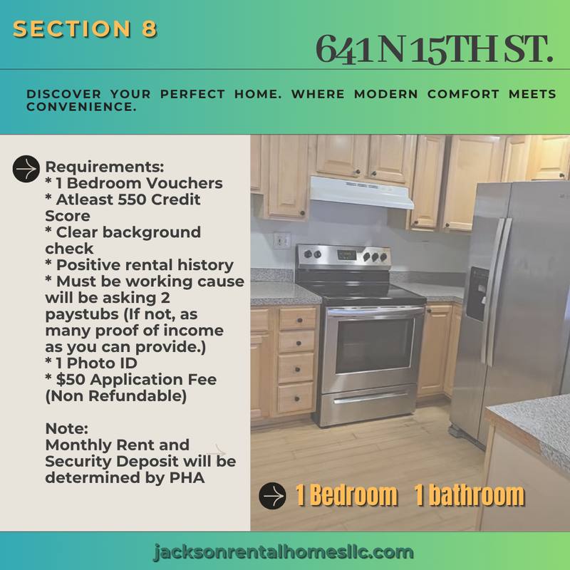 Apartment for rent at 641 N 15th St #1, Philadelphia, PA 19130