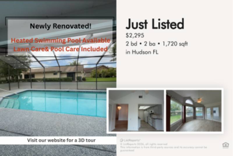 House for rent at 13642 Dunwoody Court, Hudson, FL 34667