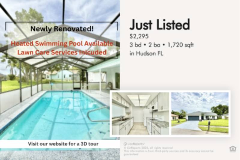 House for rent at 13642 Dunwoody Court, Hudson, FL 34667