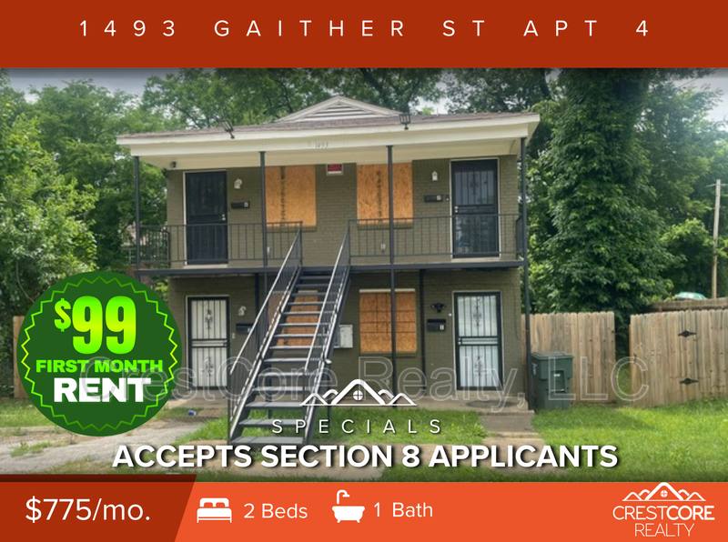 1493 Gaither St #4, Memphis, TN 38106 - Apartment for Rent - Image 1