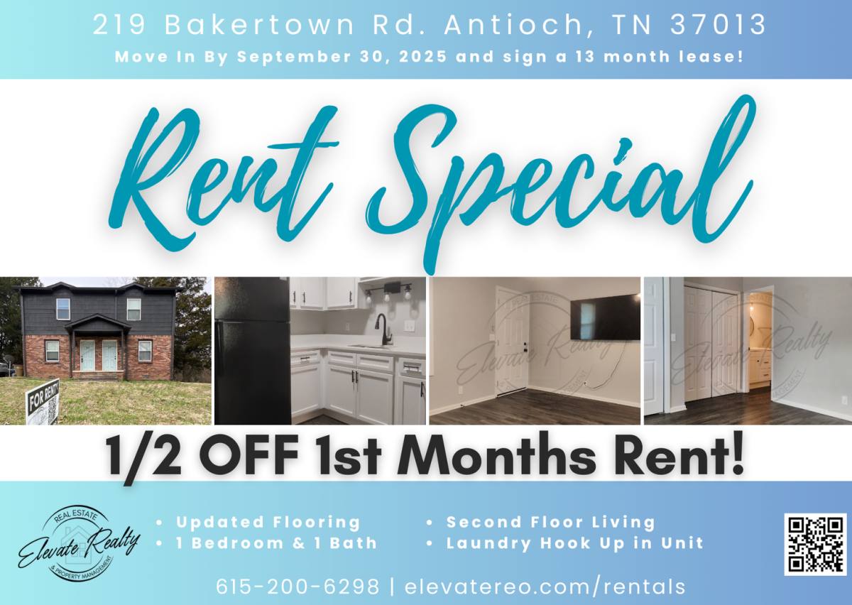 Apartment for rent at 219 Bakertown Rd, Antioch, TN 37013