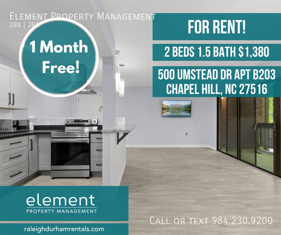 Condo for rent at 500 Umstead Dr #B203, Chapel Hill, NC 27516