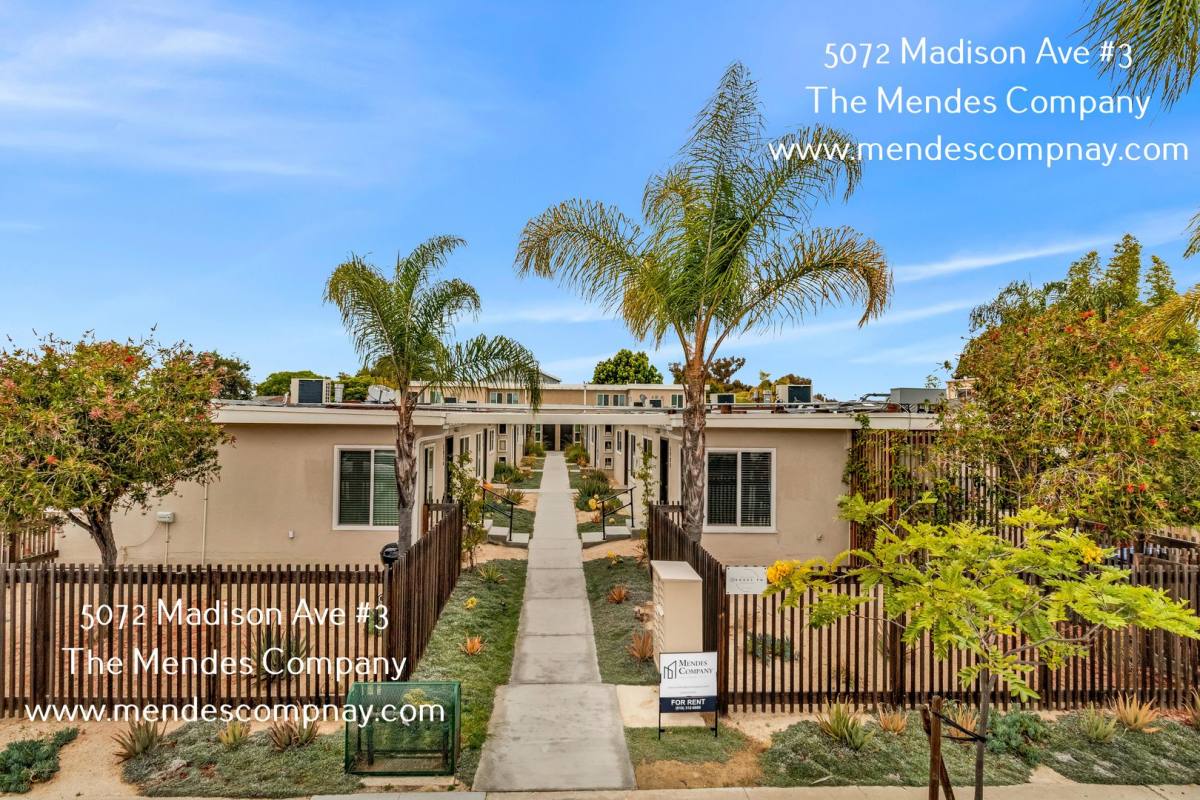 Apartment for rent at 5072 Madison Ave #3, San Diego, CA 92115