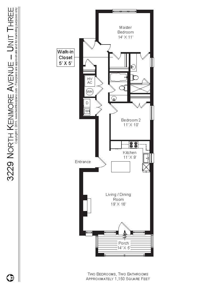 Apartment for rent at 3229 N Kenmore Ave #3, Chicago, IL 60657