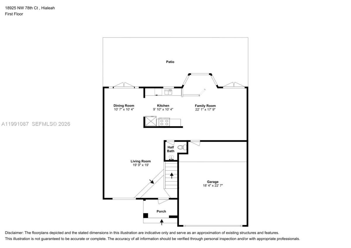 House for rent at 18925 NW 78th Court, Hialeah, FL 33015