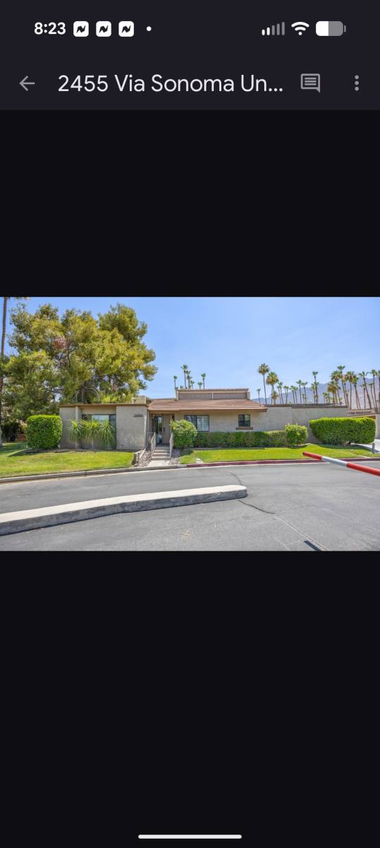 Condo for rent at 2455 Via Sonoma #A, Palm Springs, CA 92264