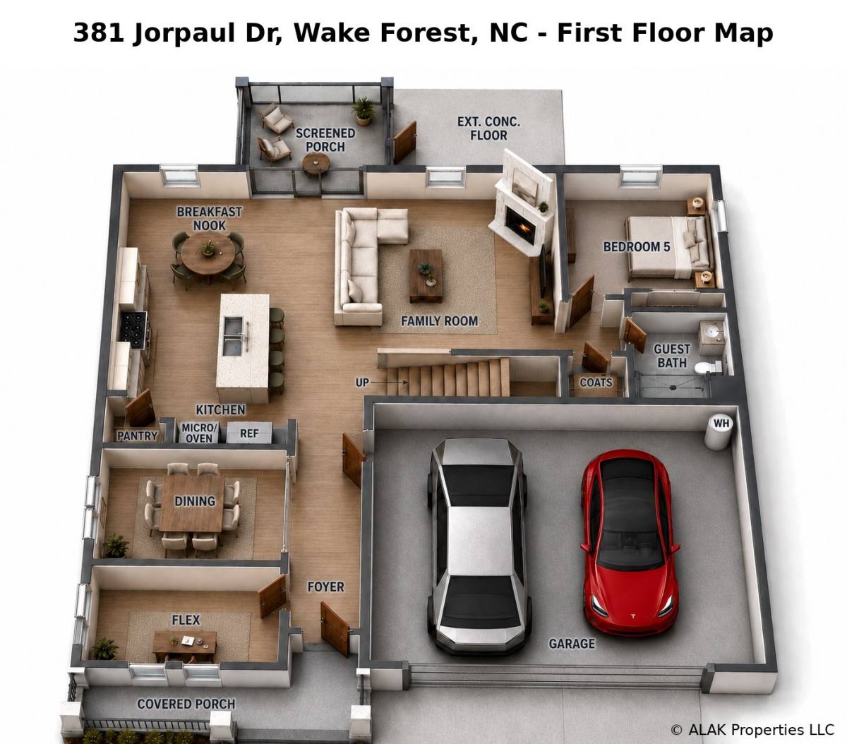 House for rent at 381 Jorpaul Dr, Wake Forest, NC 27587