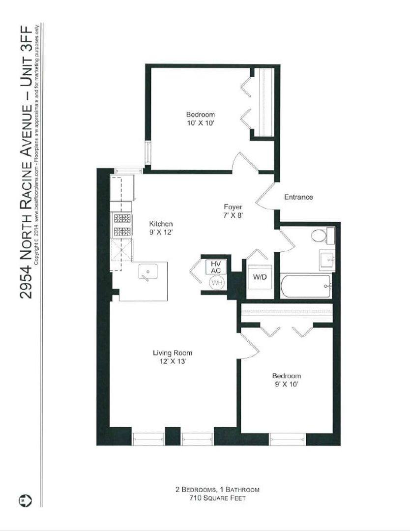 Apartment for rent at 2954 N Racine Ave, Chicago, IL 60657