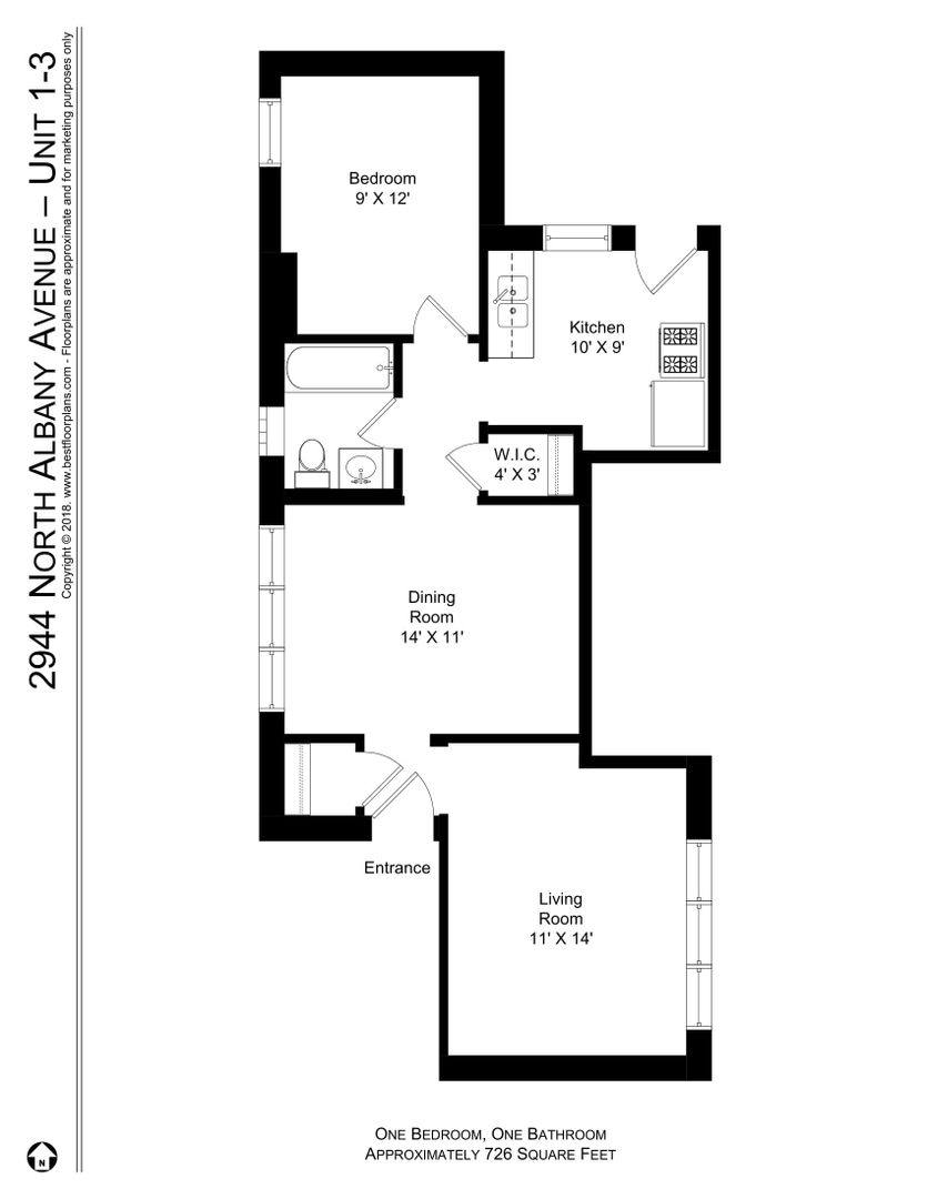 Apartment for rent at 2944-48 N Albany, Chicago, IL 60618