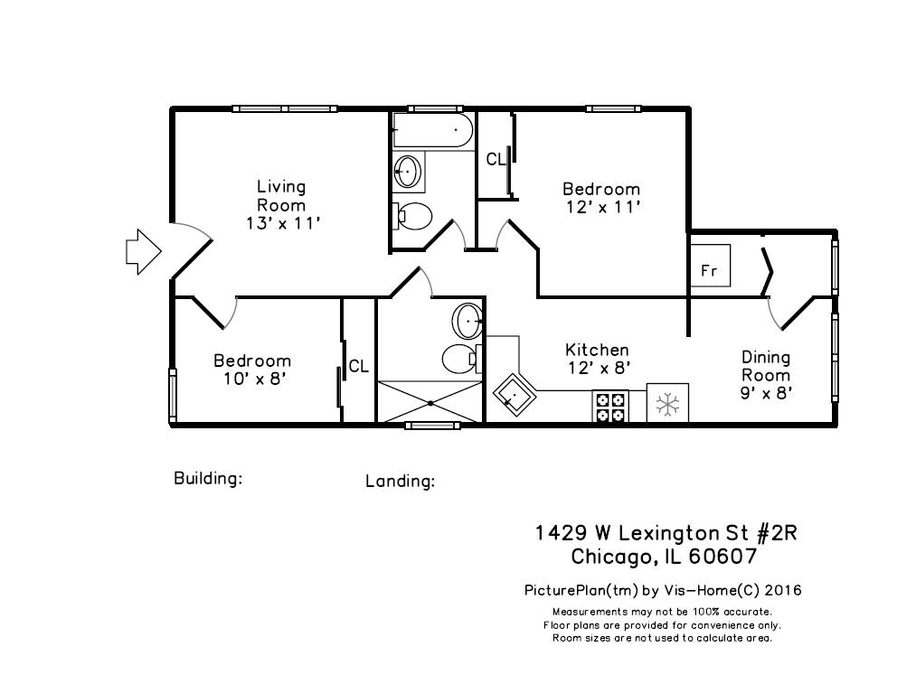 Apartment for rent at 1429 W Lexington, Chicago, IL 60607
