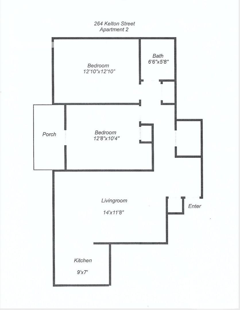 Apartment for rent at 264 Kelton St #5, Allston, MA 02134