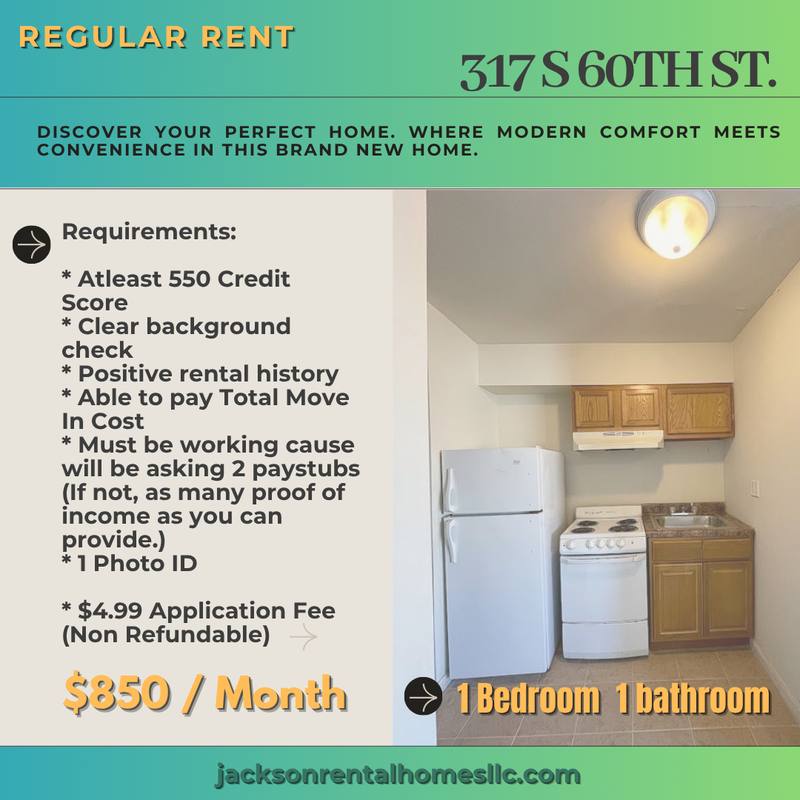 Apartment for rent at 317 S 60th St #1, Philadelphia, PA 19143