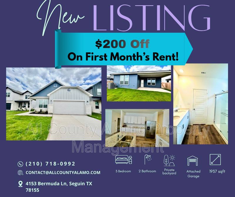 House for rent at 4153 Bermuda Lane, Seguin, TX 78155