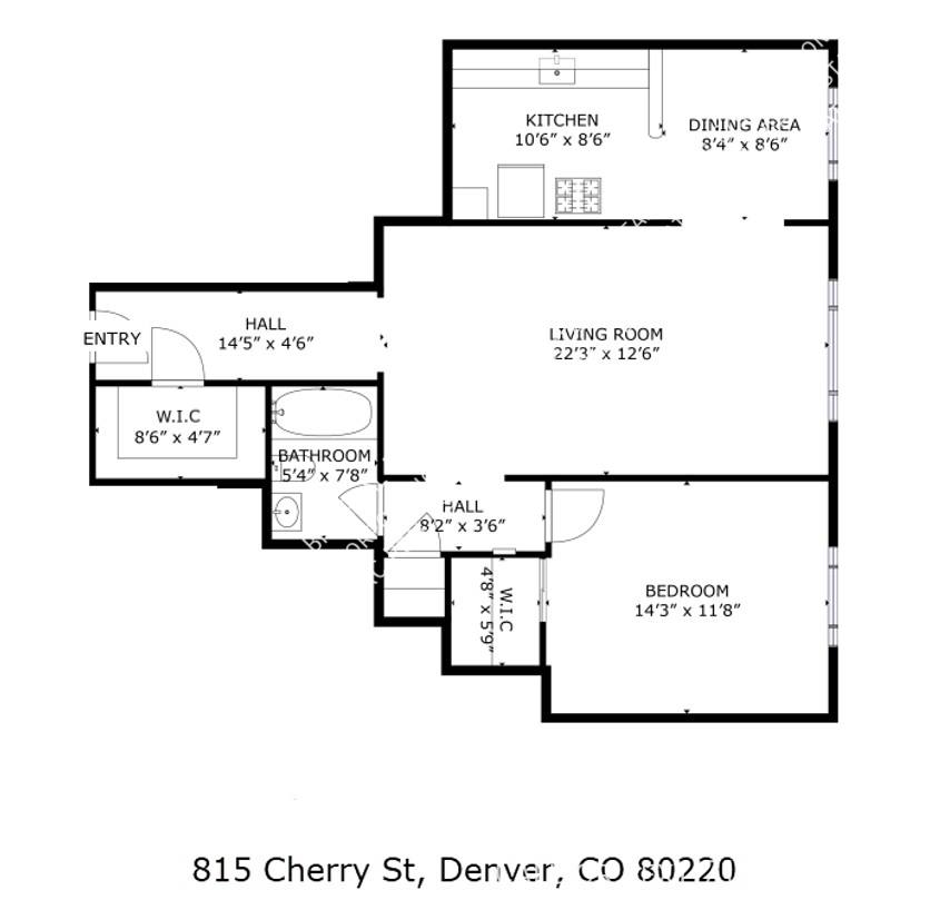 Apartment for rent at 815 Cherry St, Denver, CO 80220