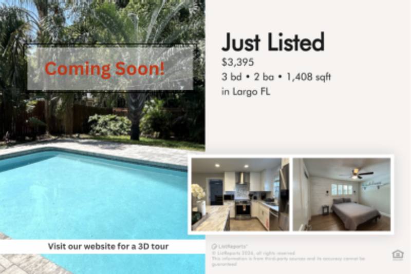 House for rent at 2500 11th Ave SW, Largo, FL 33770