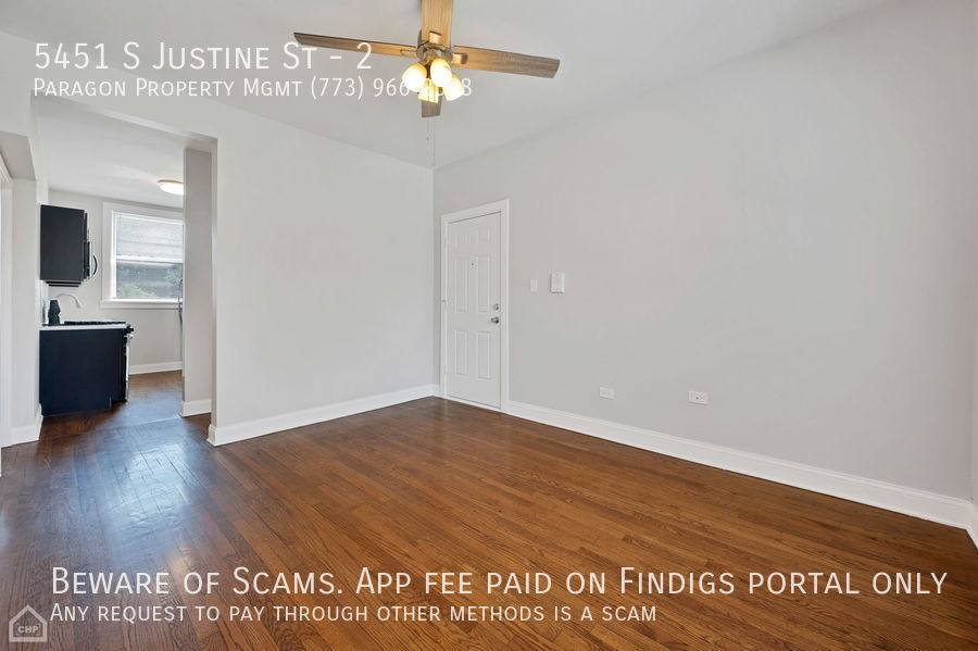 Apartment for rent at 5451 S Justine St #2, Chicago, IL 60609