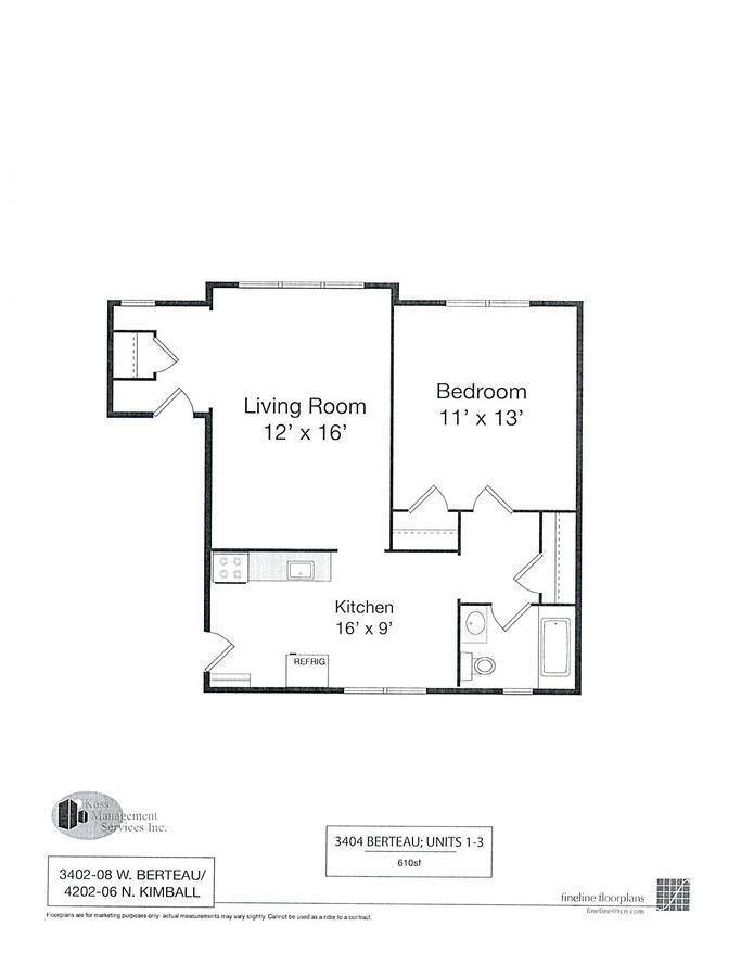 Apartment for rent at 3404 W Berteau Ave #1, Chicago, IL 60618