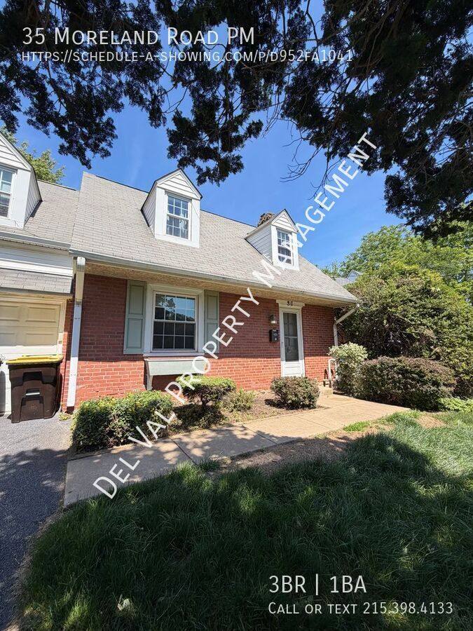 House for rent at 35 Moreland Rd Pm, Paoli, PA 19301