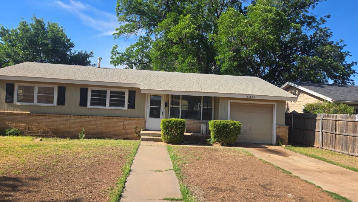 House for rent at 4417 43rd, Lubbock, TX 79414