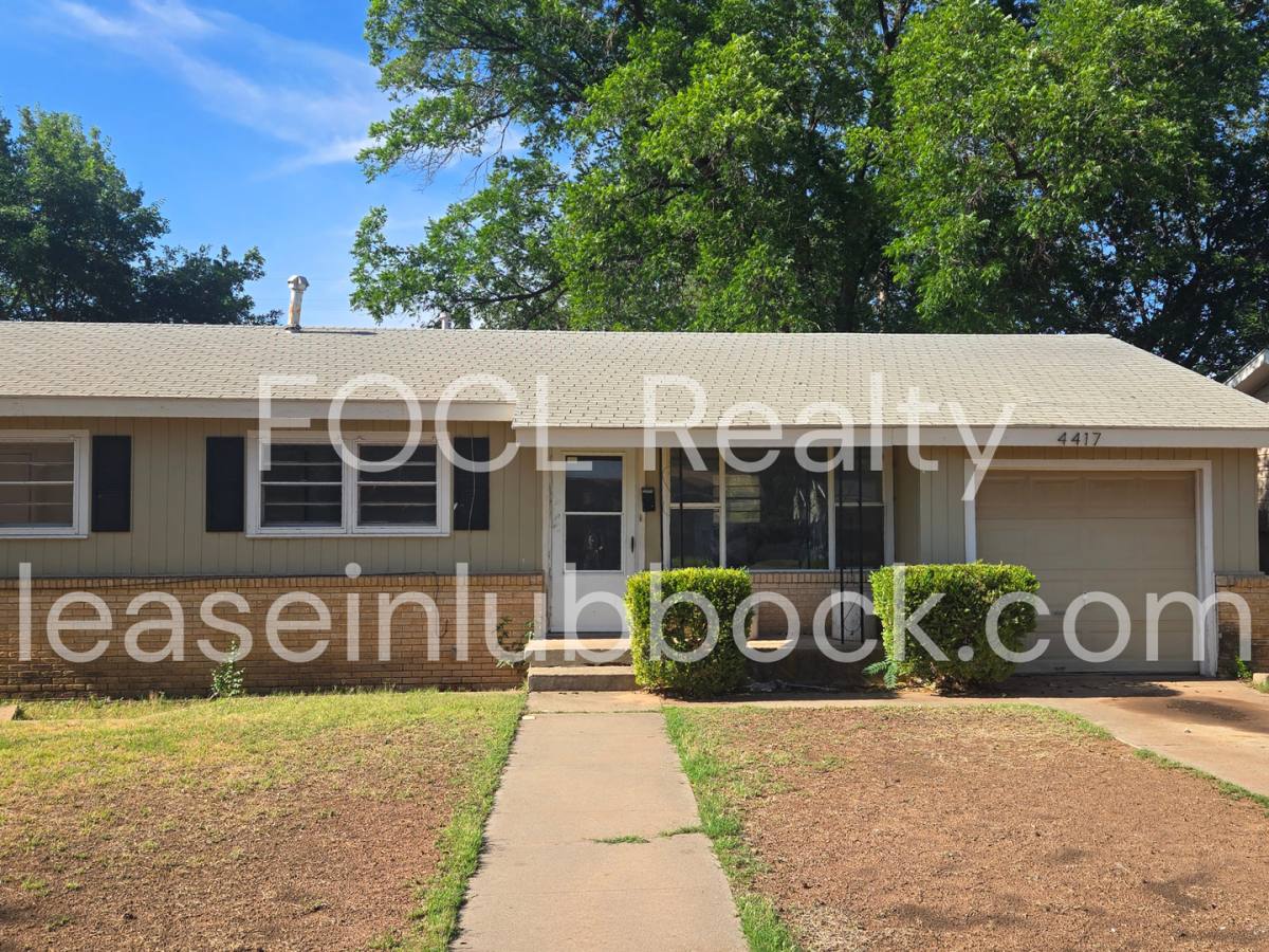 House for rent at 4417 43rd, Lubbock, TX 79414