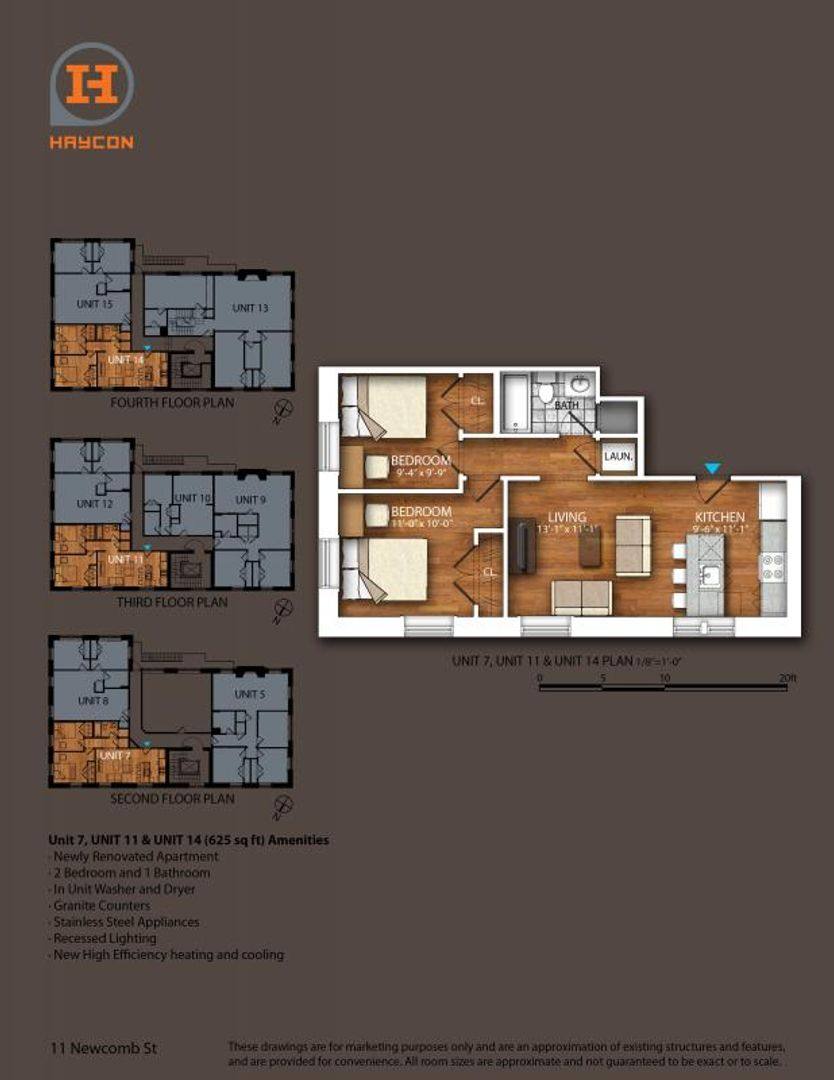Apartment for rent at 11 Newcomb St #110, Boston, MA 02118