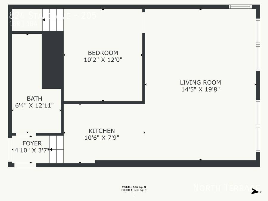 Apartment for rent at 824 State Ave #205, Kansas City, KS 66101