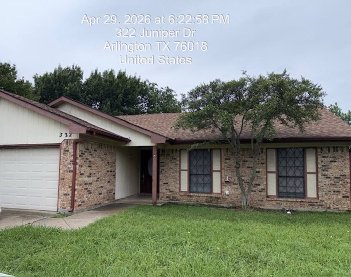 House for rent at 322 Juniper Dr, Arlington, TX 76018