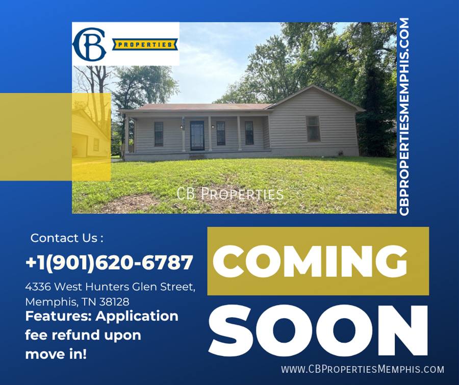 House for rent at 4336 W Hunters Glen St, Memphis, TN 38128