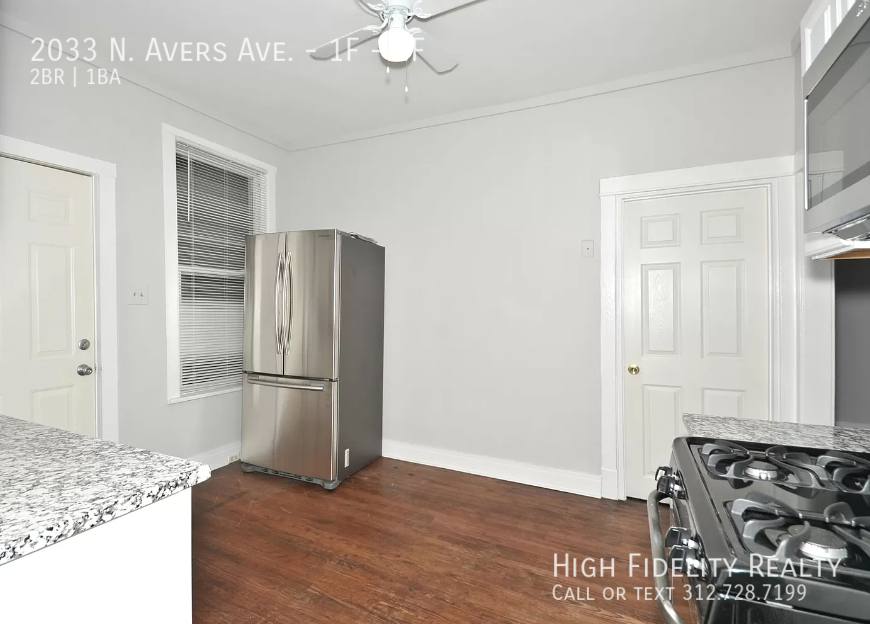 Apartment for rent at 2033 N Avers Ave #1F, Chicago, IL 60647