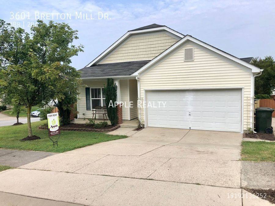 House for rent at 3601 Bretton Mill Dr, Raleigh, NC 27616